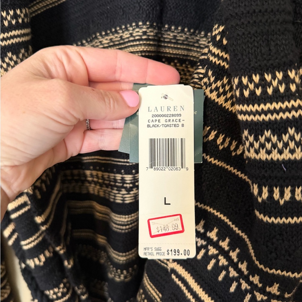 Ralph Lauren Linen Blend Tie-Waist Cardigan NEW - Picture 4 of 7